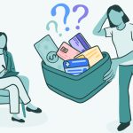 A woman looks confused by a bowl of payment cards and cash while speaking to professional, highlighting common questions about Residential Rehab Cost.